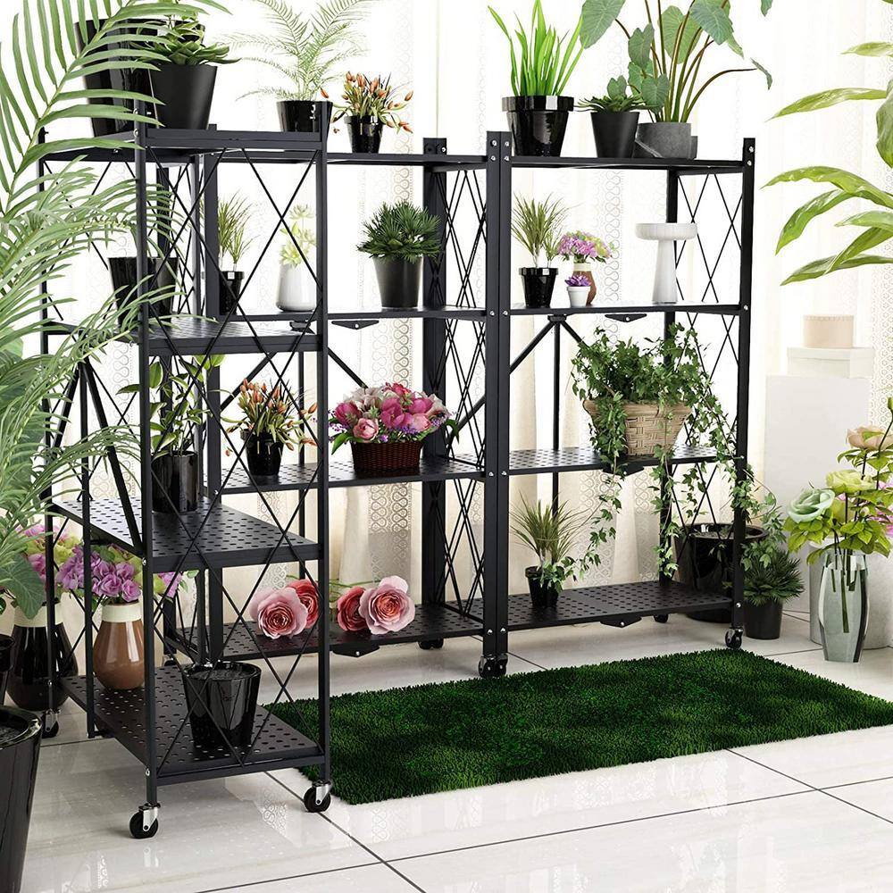 4 LAYER METAL RACK BLACK