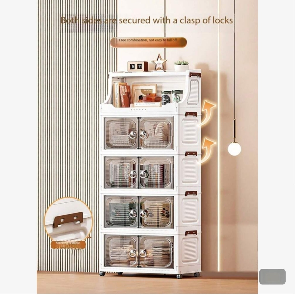 FOLDABLE PLASTIC STORAGE 37 CM