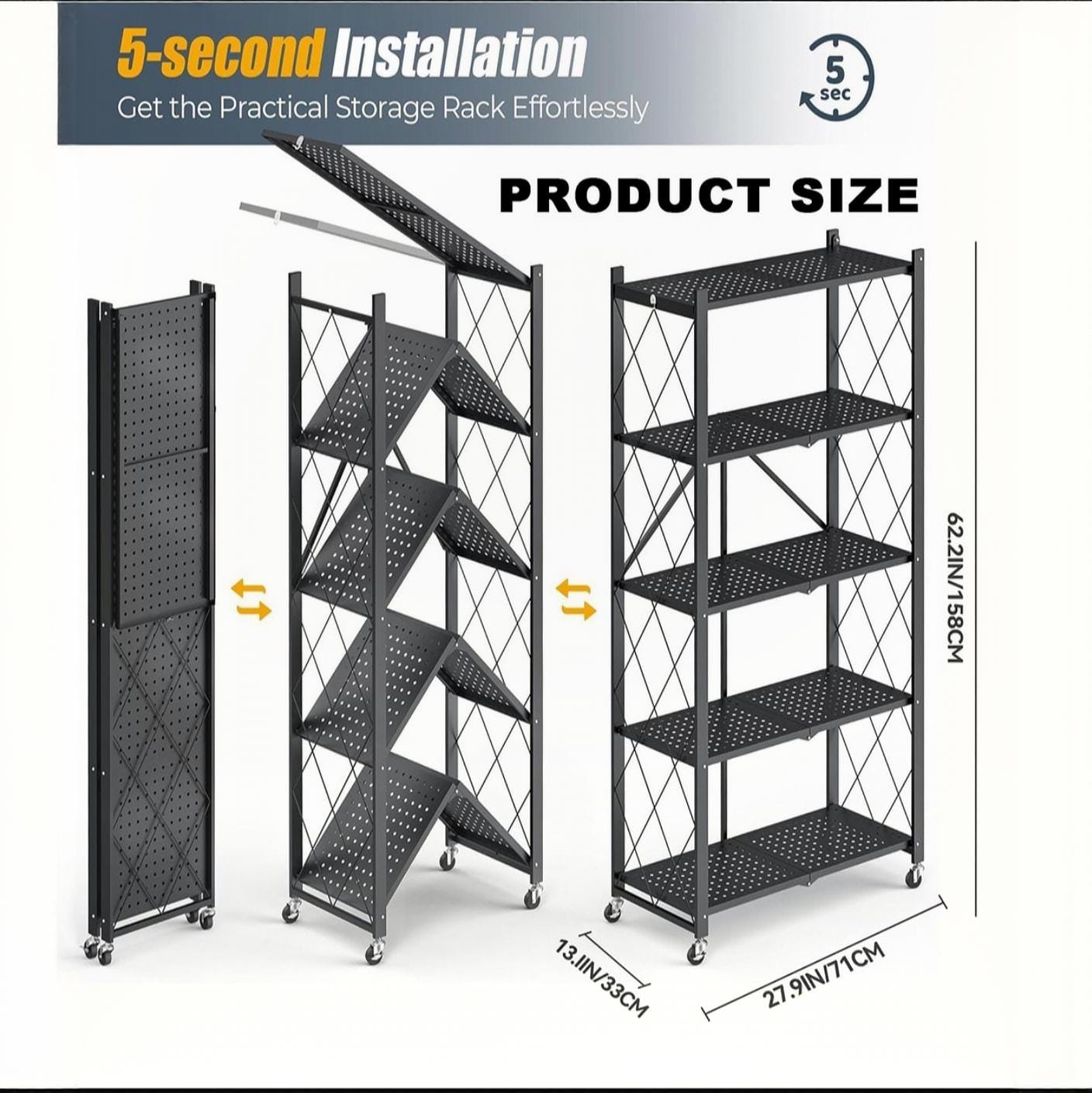 METAL RACK BLACK