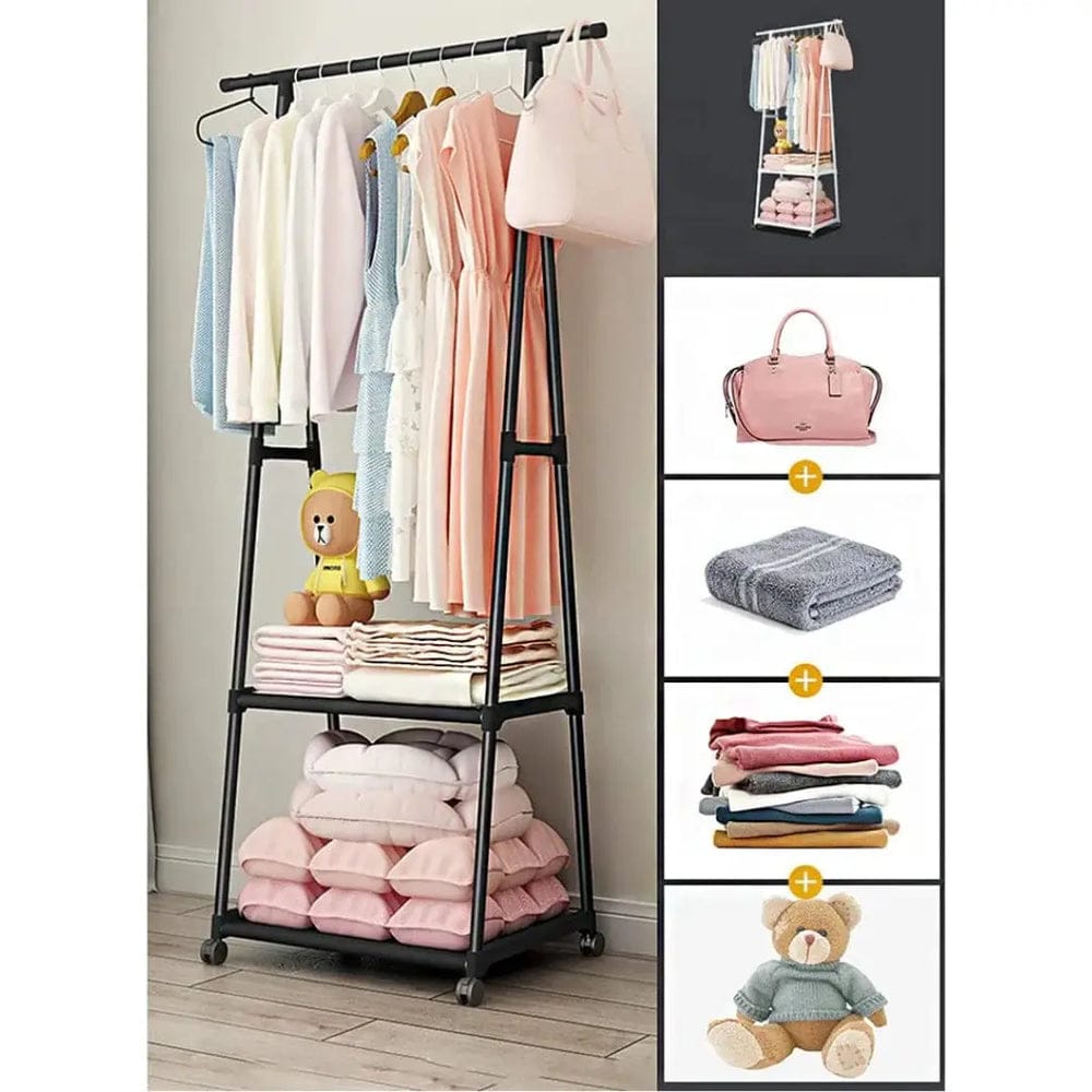 TRIANGLE CLOTH HANGER BLACK