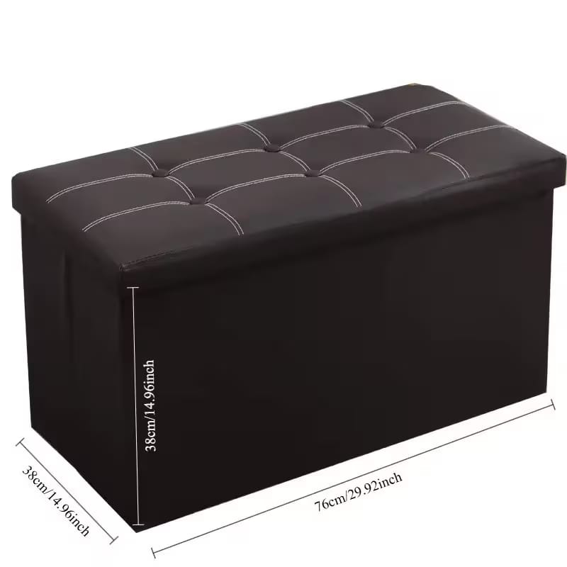 Foldable Storage Ottoman Bench