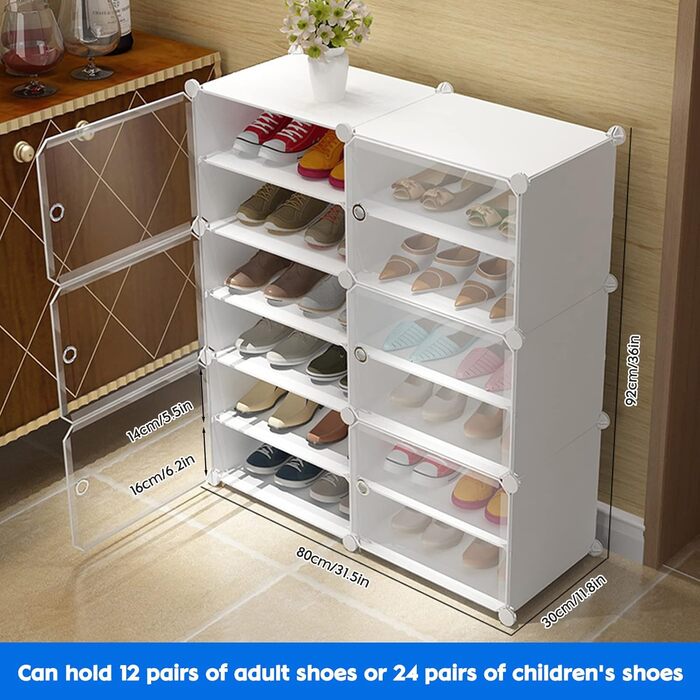 6 TIER SHOE CABINET