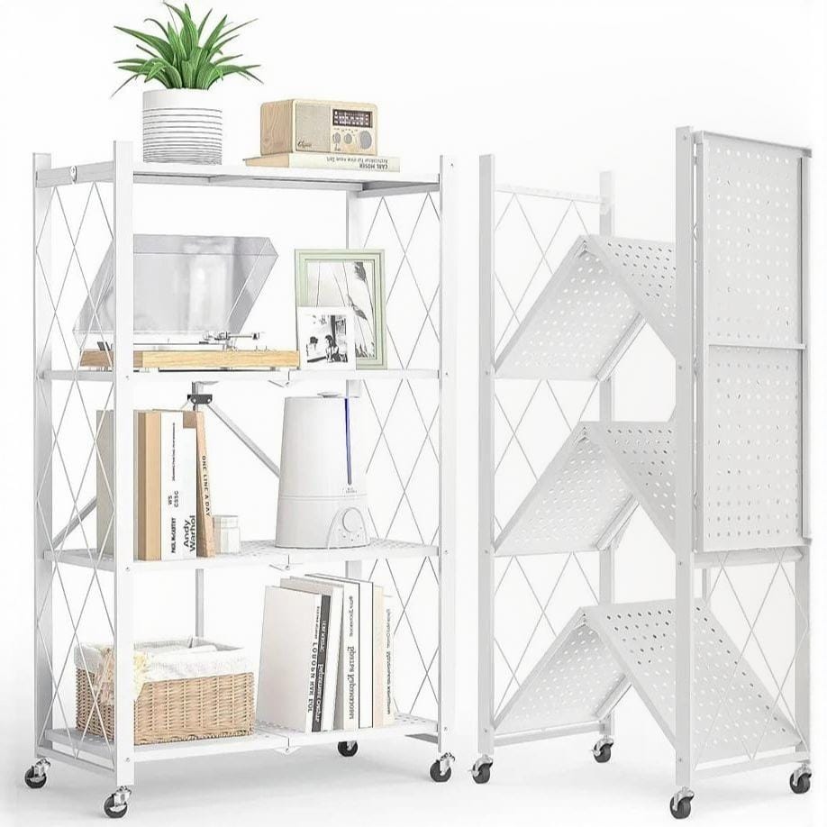 4 LAYER METAL RACK WHITE