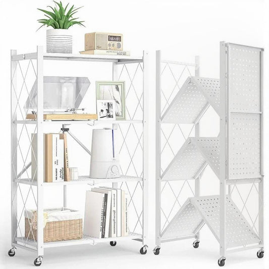 4 LAYER METAL RACK WHITE