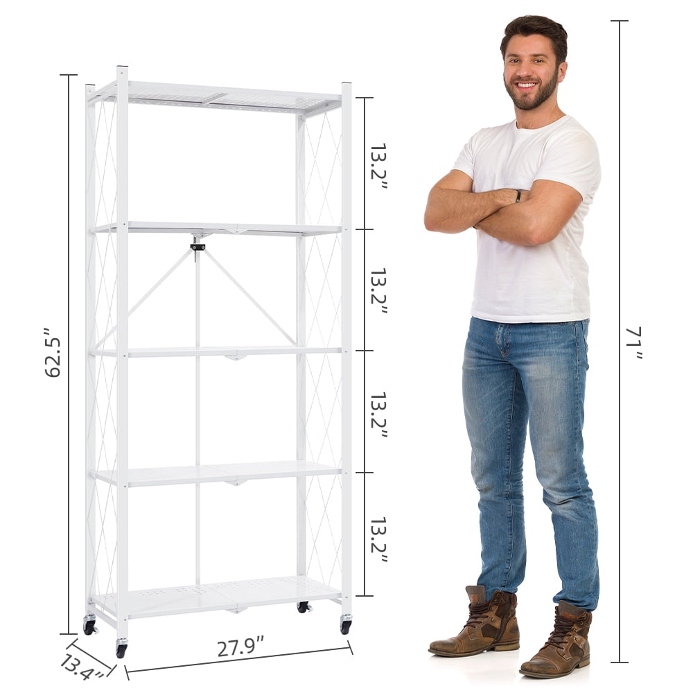 5 METAL RACK WHITE