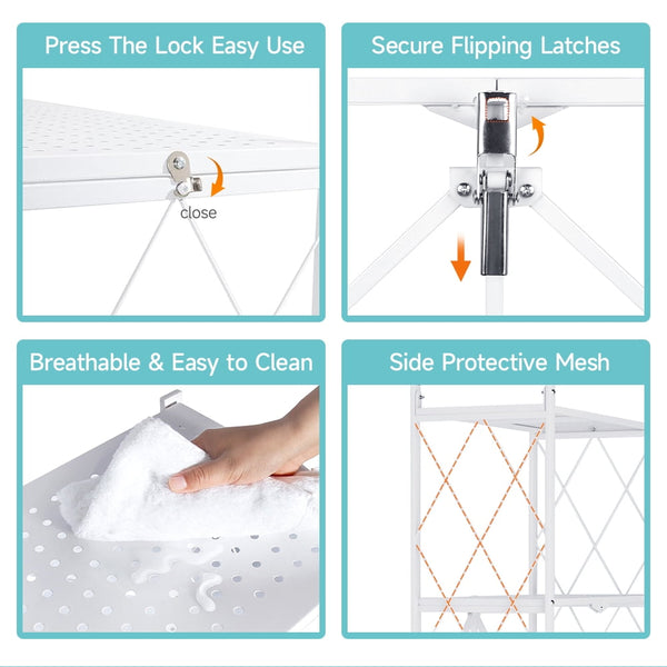 5 METAL RACK WHITE
