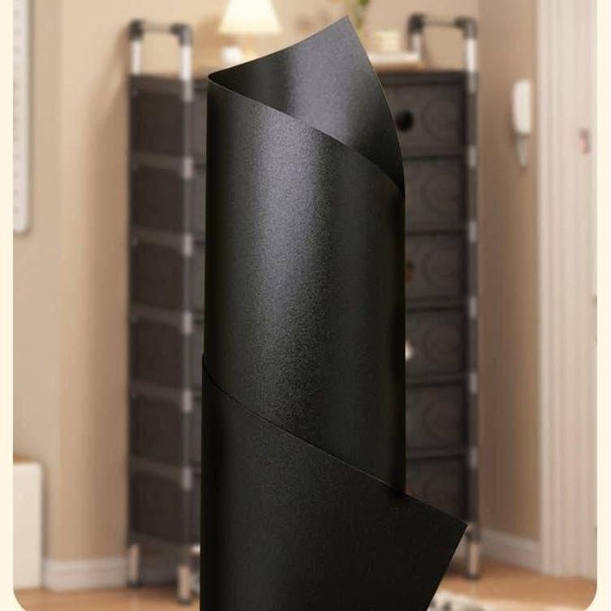 CLOSED SHOE RACK BLACK