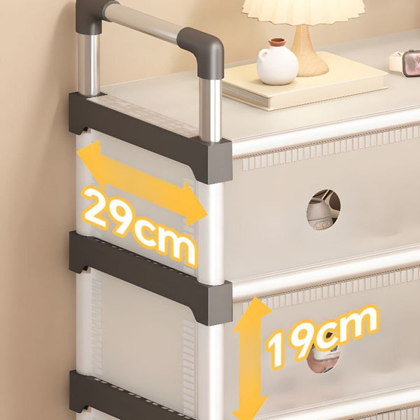 CLOSED SHOE RACK WHITE