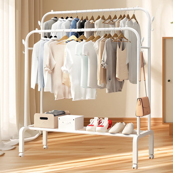 DOUBLE CLOTH HANGER WHITE