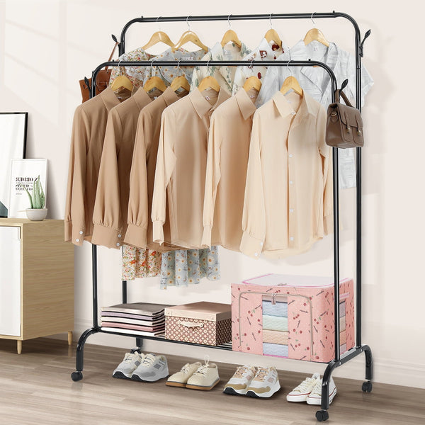 DOUBLE CLOTH HANGER BLACK
