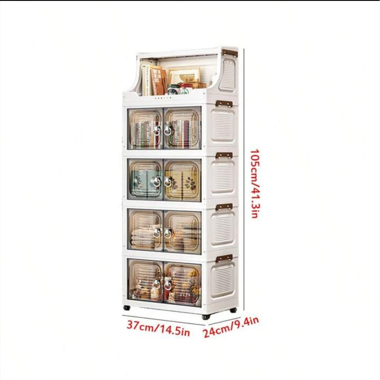 FOLDABLE PLASTIC STORAGE 37 CM