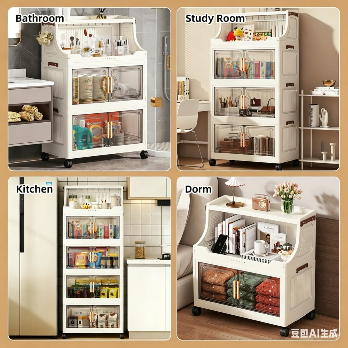 FOLDABLE PLASTIC STORAGE 37 CM