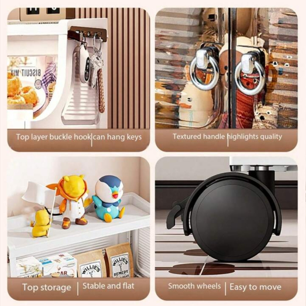 FOLDABLE PLASTIC STORAGE 37 CM