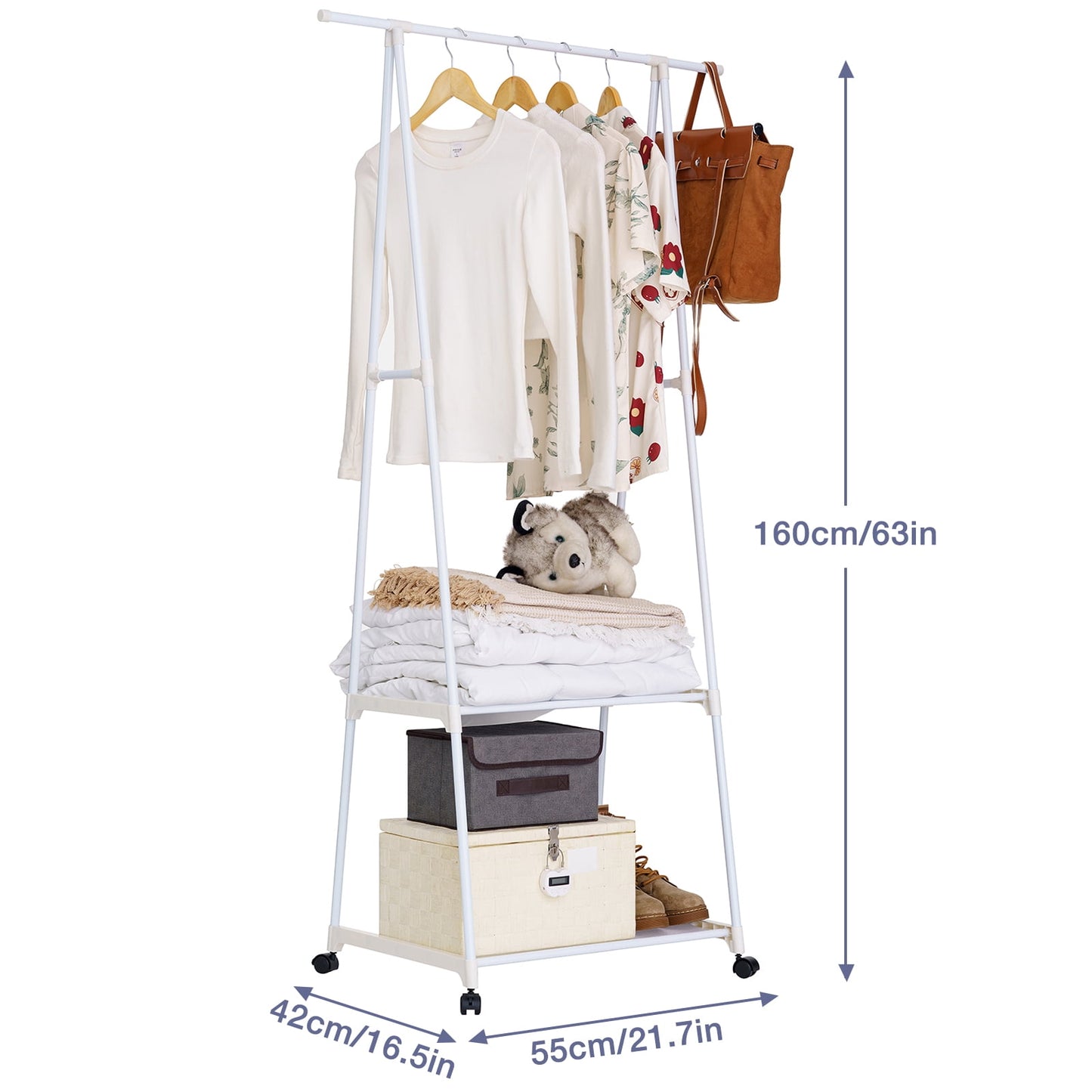 TRIANGLE CLOTH HANGER WHITE