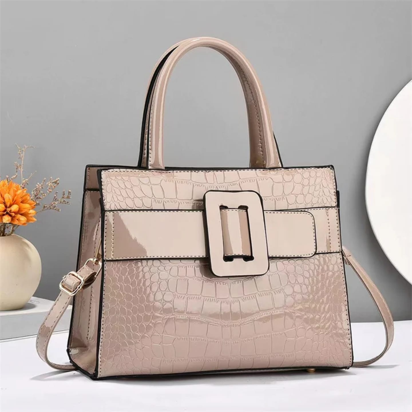 CROCO HANDBAG