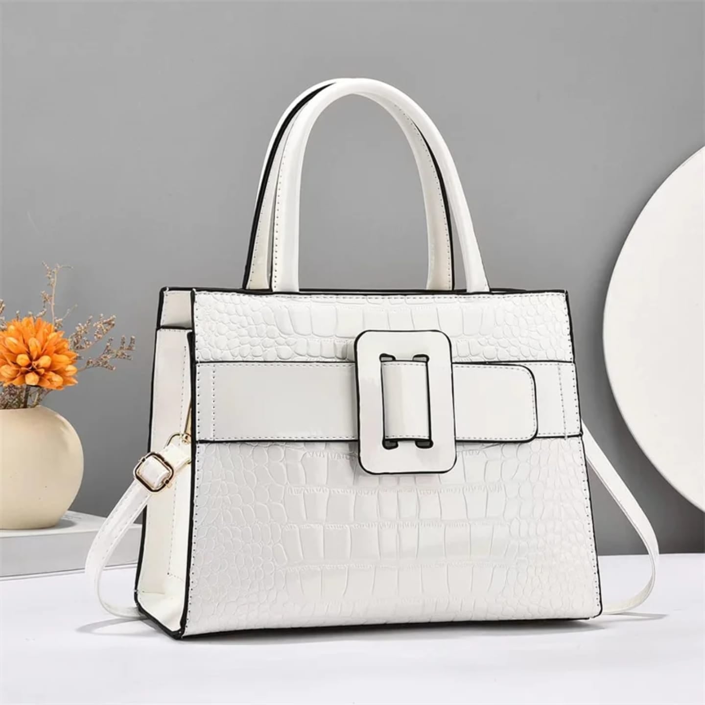 CROCO HANDBAG