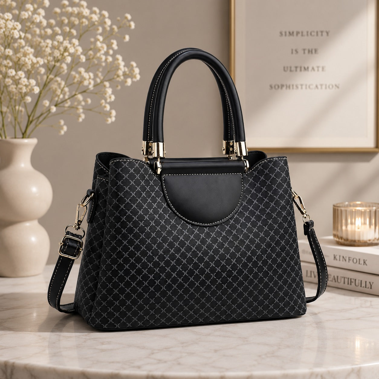 LV CHECK HANDBAG