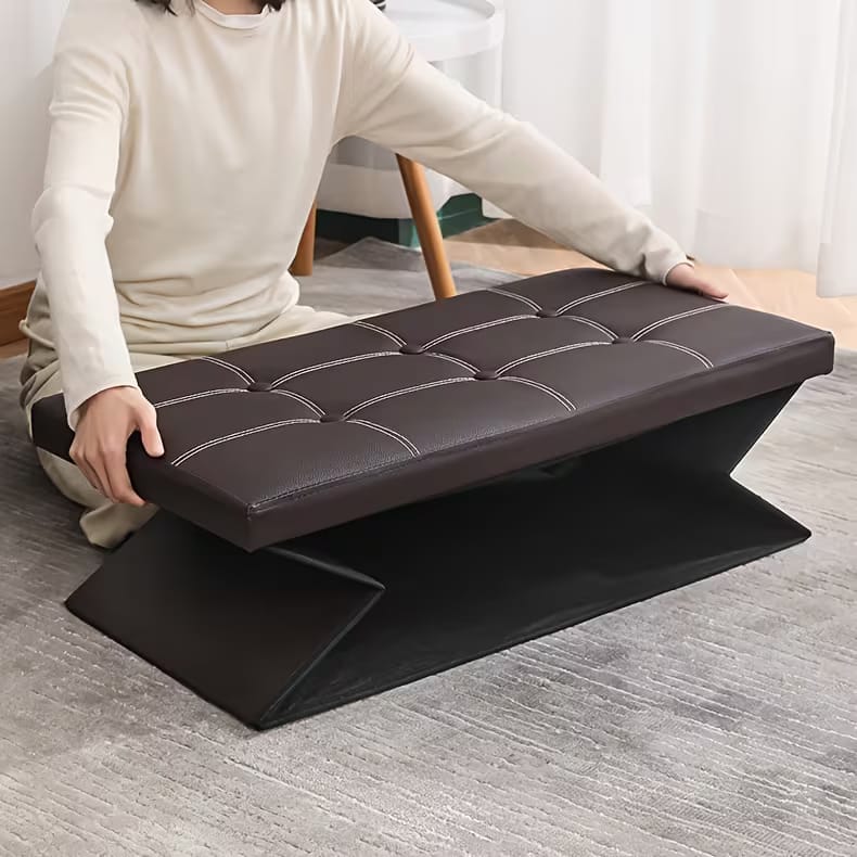 Foldable Storage Ottoman Bench