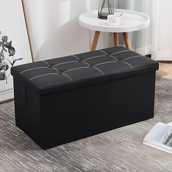 Foldable Storage Ottoman Bench