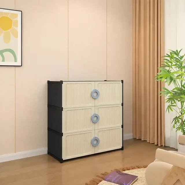 3-LAYER STORAGE & SHOE CABINET