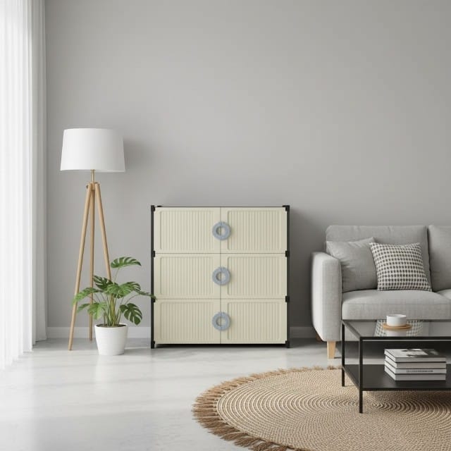 3-LAYER STORAGE & SHOE CABINET