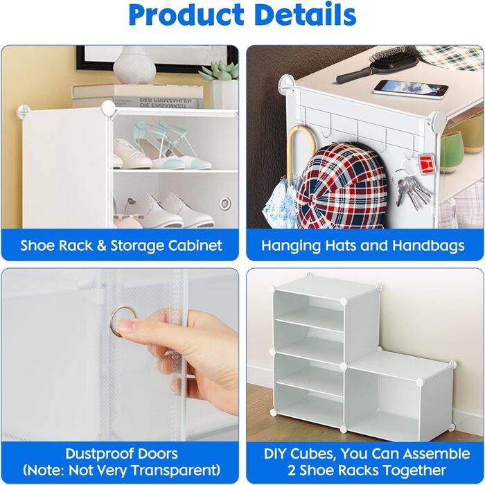 6 TIER SHOE CABINET