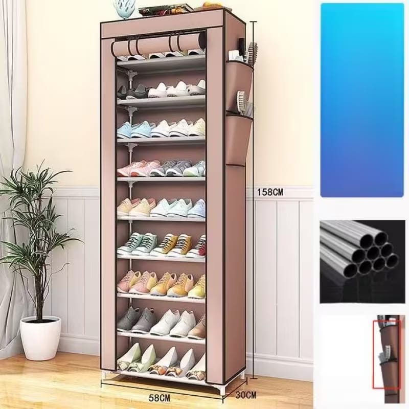 10 TIER SHOE RACK