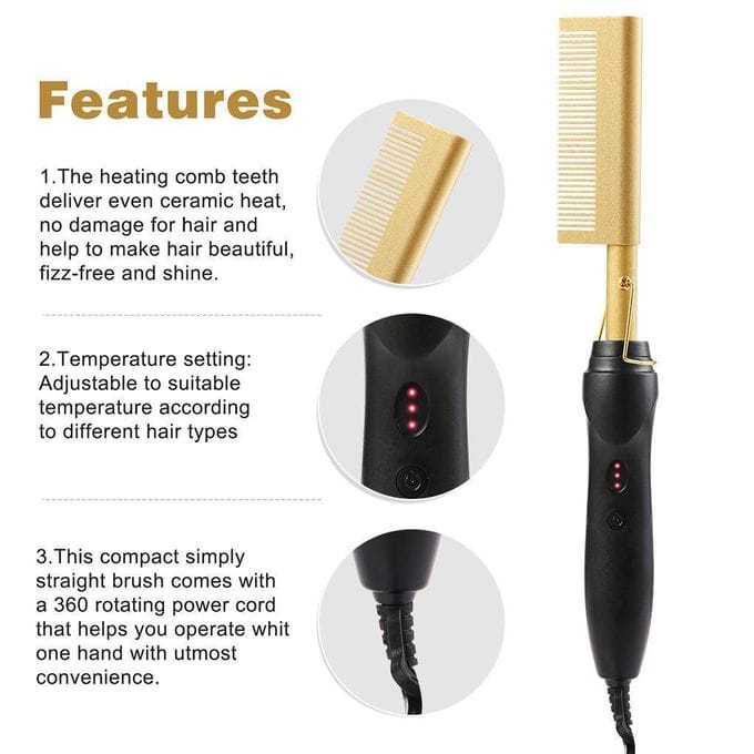 GOLD CERAMIC COMB