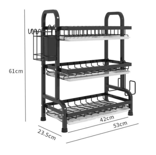 3 LAYER DISH RACK METAL